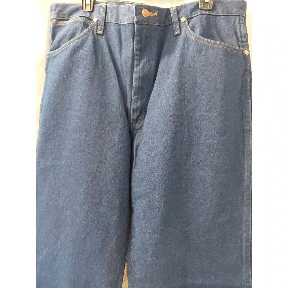 Wrangler Medium Wash Jeans Cowboy Cut Slim Fit Straight Leg Mens Size 36x34 NEW